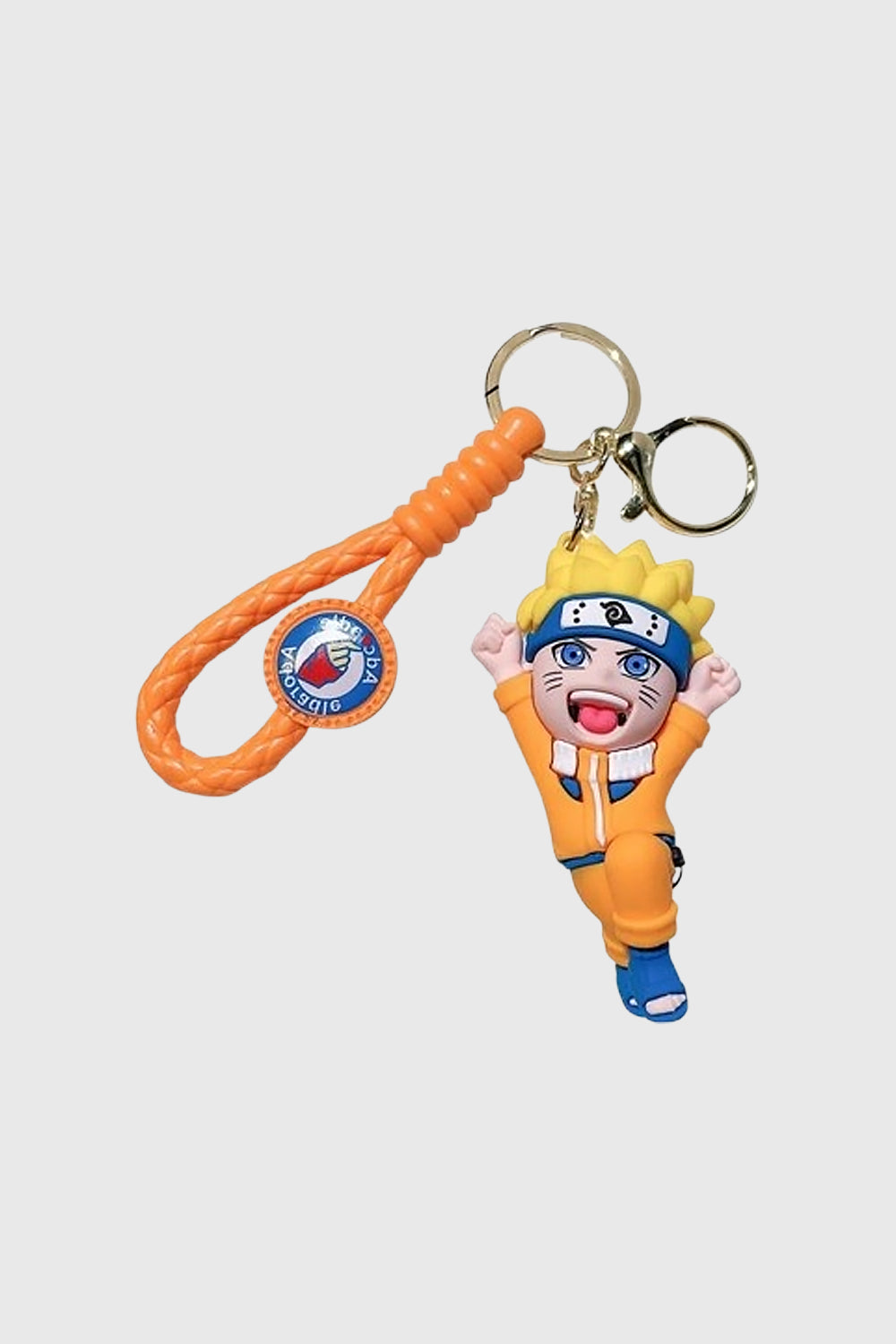 Show your ninja spirit with this Naruto Uzumaki 3D PVC Keychain, featuring Naruto in his classic orange jumpsuit and Hidden Leaf headband. Made from high-quality, durable PVC, this lightweight keychain comes with an orange braided rope strap and logo char