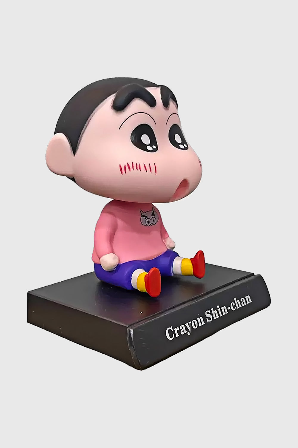 Shinchan Bobblehead – Pink T-Shirt Collectible (12 CM)